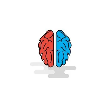 Flat Brain  Icon. Vector イラスト素材