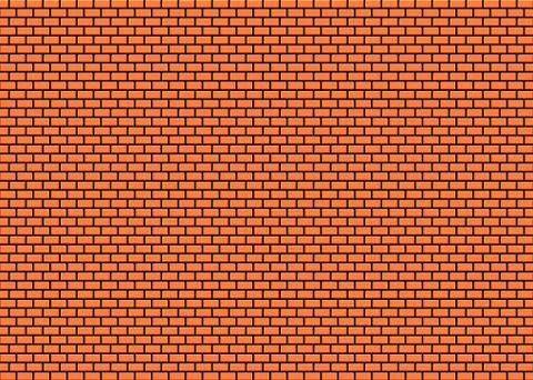 Flat brick wall background. Vector illustration. Stock Illustration