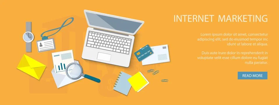 Flat business design Stock Illustration