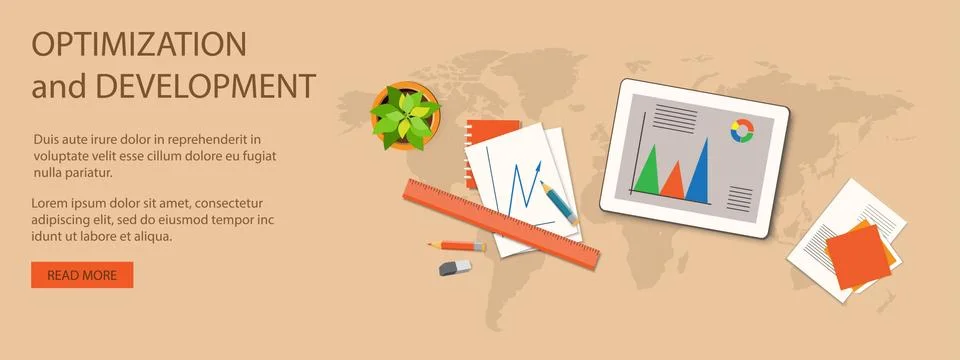 Flat business design Stock Illustration