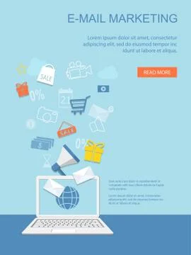 Flat  business elements Stock Illustration