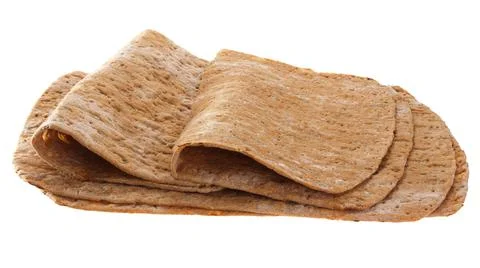 Flat cakes of rye flour Stock Photos