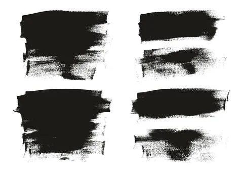 Flat Calligraphy Paint Brush Regular Long Background Mix High Detail Abstract Stock Illustration