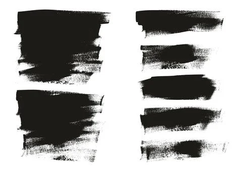 Flat Calligraphy Paint Brush Regular Long Background Mix High Detail Abstract Illustrazione stock