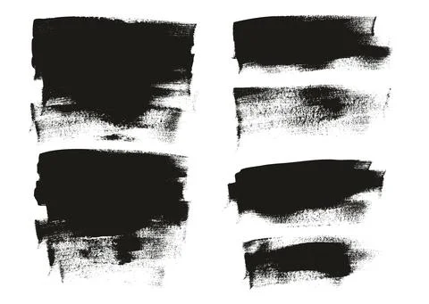 Flat Calligraphy Paint Brush Regular Long Background Mix High Detail Abstract Illustrazione stock