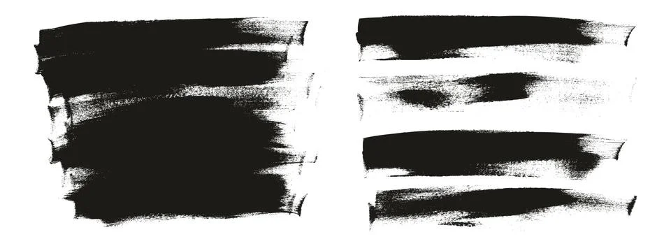Flat Calligraphy Paint Brush Regular Long Background Mix High Detail Abstract Illustrazione stock