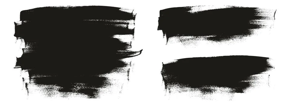 Flat Calligraphy Paint Brush Regular Long Background Mix High Detail Abstract Stock Illustration