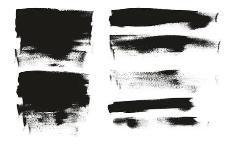 Flat Calligraphy Paint Brush Regular Long Background Mix High Detail Abstract Stock Illustration