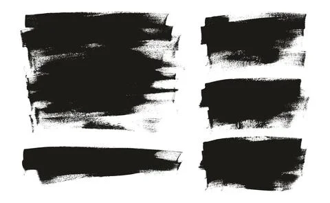 Flat Calligraphy Paint Brush Regular Long Background Mix High Detail Abstract Illustrazione stock