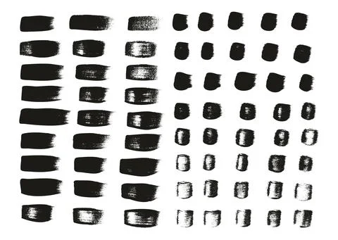 Flat Calligraphy Paint Brush Regular Straight Lines Mix High Detail Abstract Stock Illustration