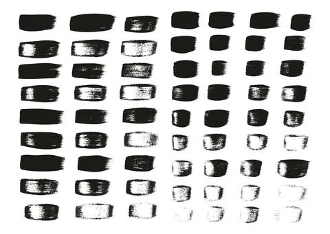 Flat Calligraphy Paint Brush Regular Straight Lines Mix High Detail Abstract Stock Illustration