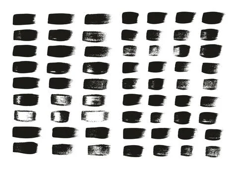 Flat Calligraphy Paint Brush Regular Straight Lines Mix High Detail Abstract Stock Illustration