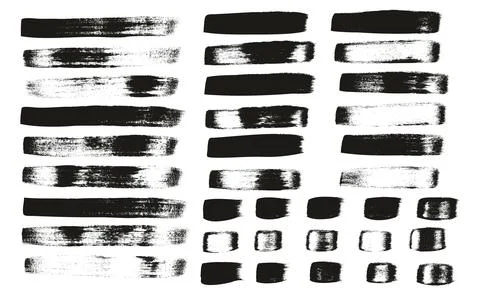 Flat Calligraphy Paint Brush Regular Straight Lines Mix High Detail Abstract Stock Illustration