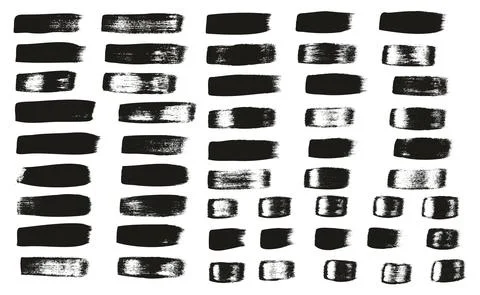 Flat Calligraphy Paint Brush Regular Straight Lines Mix High Detail Abstract Stock Illustration