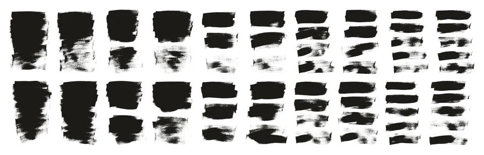 Flat Calligraphy Paint Brush Regular Short Background High Detail Abstract Stock Illustration