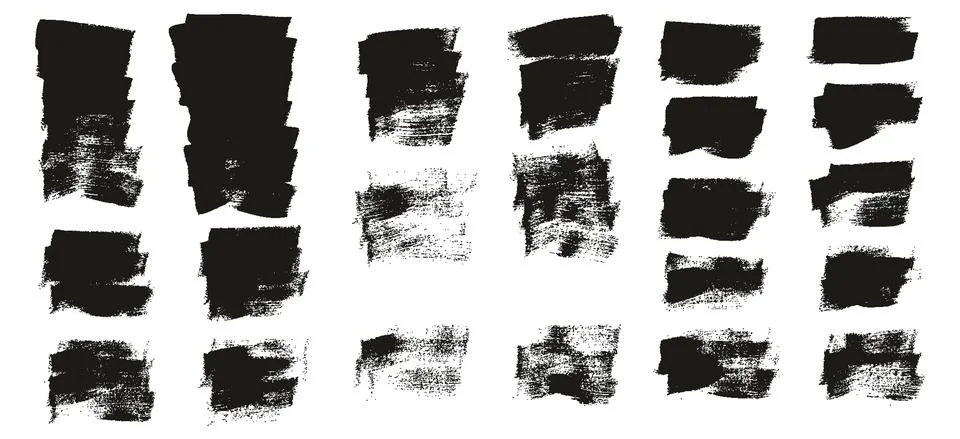 Flat Calligraphy Paint Brush Regular Short Background High Detail Abstract Stock Illustration