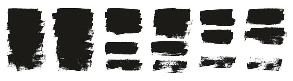 Flat Calligraphy Paint Brush Regular Short Background High Detail Abstract Stock Illustration