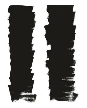 Flat Calligraphy Paint Brush Regular Short Background High Detail Abstract Stock Illustration