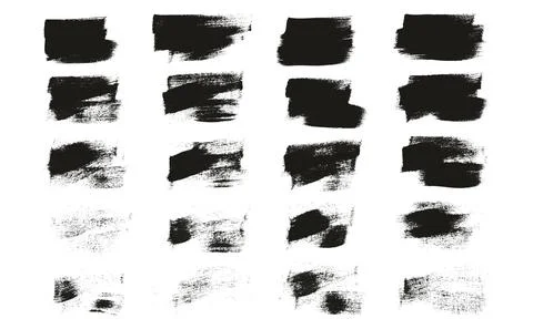 Flat Calligraphy Paint Brush Regular Short Background High Detail Abstract Illustrazione stock