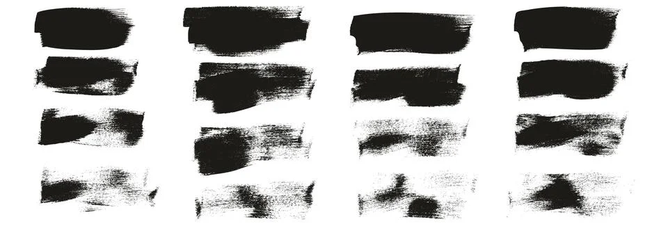 Flat Calligraphy Paint Brush Regular Short Background High Detail Abstract Illustrazione stock