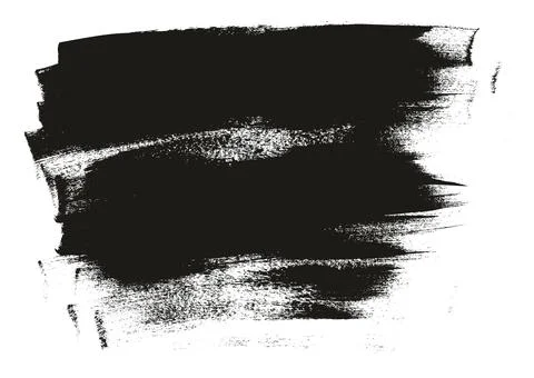 Flat Calligraphy Paint Brush Regular Long Background High Detail MEGA Set Illustrazione stock