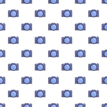 Flat camera icon repeating pattern background イラスト素材