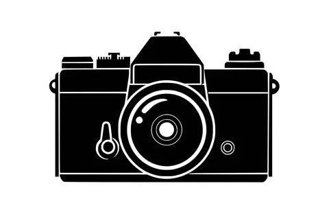 Flat Camera icon symbol vector Illustration. Stock Illustration