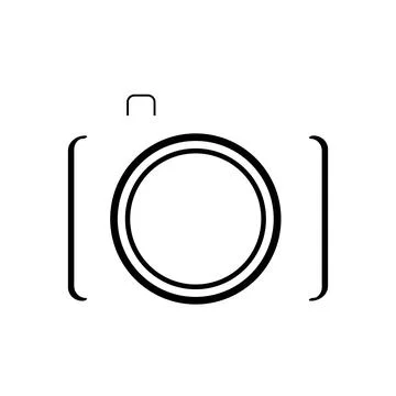 Flat camera icon on a white background イラスト素材