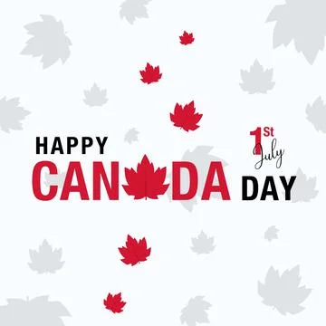 Flat Canada day illustration Stock Illustration