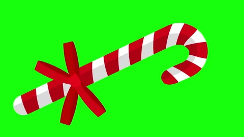 Flat Candy Cane 스톡 동영상 256602856