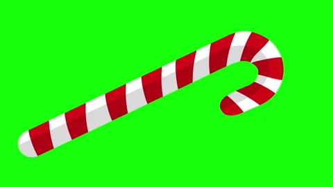 Flat Candy Cane Stock Footage 256603554