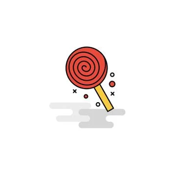 Flat Candy  Icon. Vector Stock Illustration