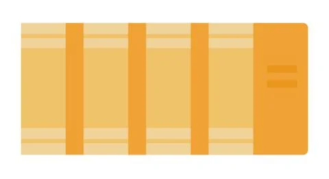 Flat of cargo container vector icon. Stock Illustration