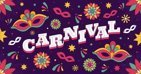 Flat carnival background Stock Illustration