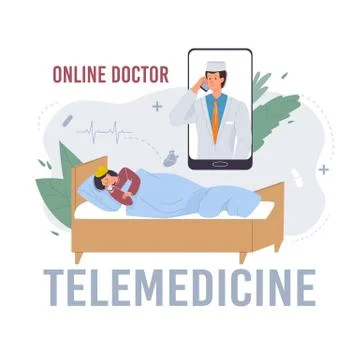 Flat cartoon doctor character vector illustration concept Stock Illustration