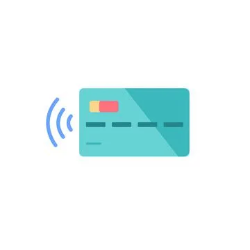 Flat cartoon payment card,vector illustration concept Stock Illustration