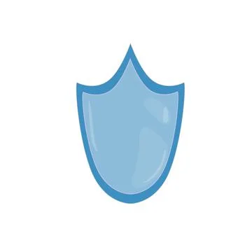 Flat cartoon stylized image of shield,app interface elements vector illustration Stockillustratie