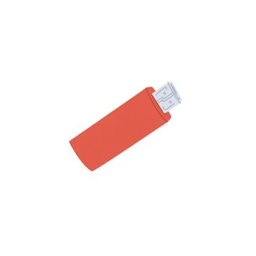 Flat cartoon USB flash drive,electronic equipment,modern digital technologies Illustrazione stock