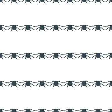 Flat cartoon Vector Halloween seamless pattern background Illustrazione stock