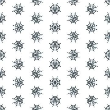 Flat cartoon Vector Halloween seamless pattern background Stock Illustration