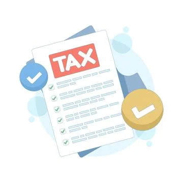 Flat cartoon vector illustration of checklist with checkmarks Stock Illustration