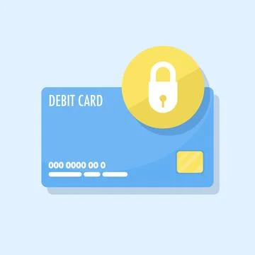 Flat cartoon vector illustration of secure payment icon Stockillustratie