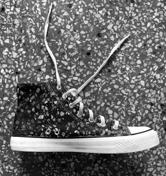 Flat casual Shoe with Pattern Stock Photos
