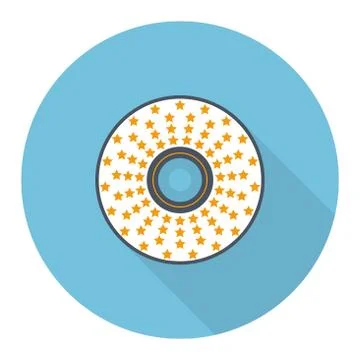 Flat CD, DVD disc vector illustration Stock Illustration