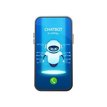 Flat chat bot for web design. Flat isometric vector illustration. Artificial 库存插图