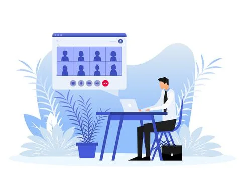 Flat chat people, great design for any purposes. Vector illustration Illustrazione stock
