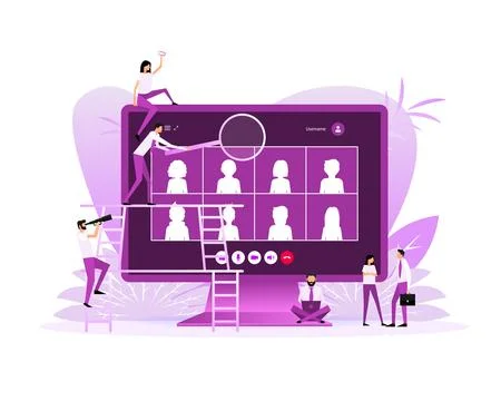 Flat chat people, great design for any purposes. Vector illustration 스톡 일러스트