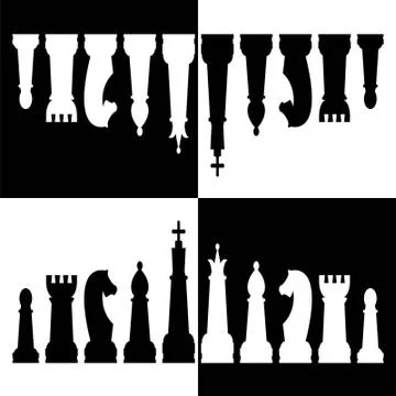 Flat Chess Stock-Illustration
