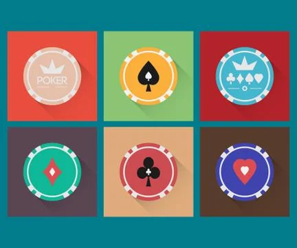 Flat chips 02 Stock Illustration