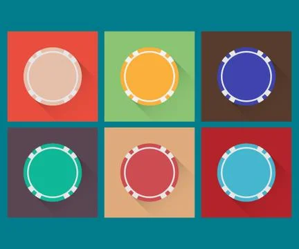 Flat chips Stock Illustration